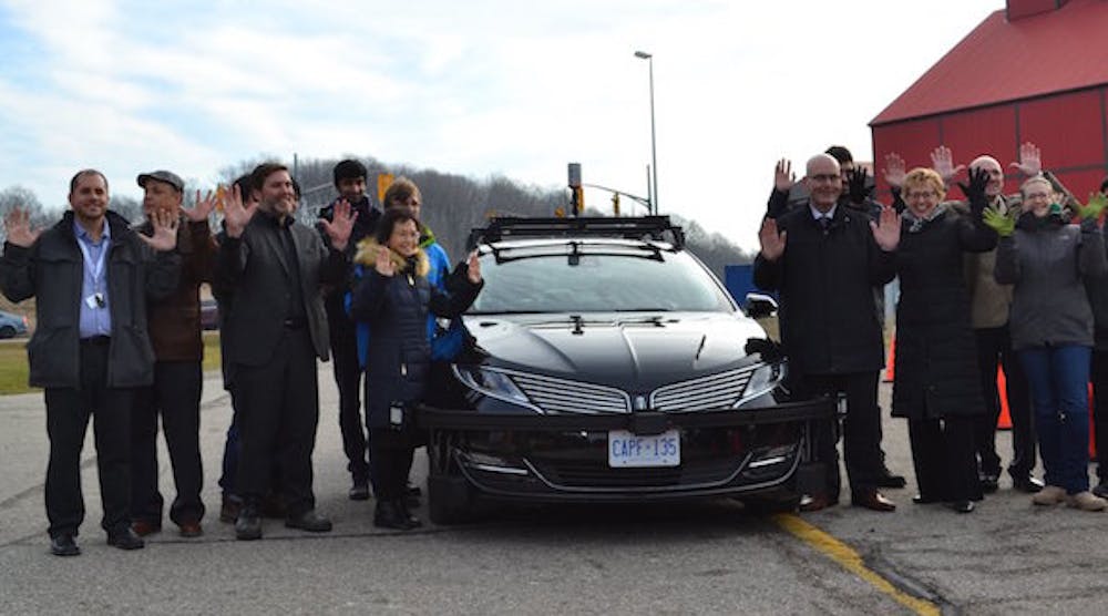 How many Canadians can you fit in a self-driving car? At least one, (because the law requires a human driver to take the wheel in an emergency).