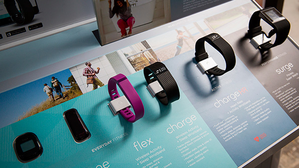 A variety of Fitbit smartwatches
