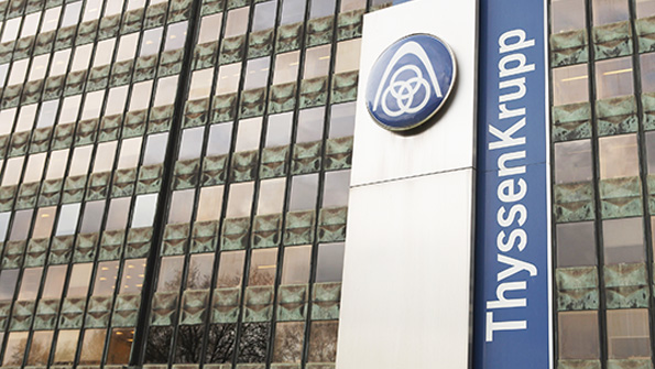 A ThyssenKrupp administrative building