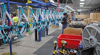 Kent International will roll out approximately 350,000 bikes at its Manning, S.C. factory, but expects to produce about 500,000 bikes in the U.S. in 2017, and has set a target to ramp up to more than 1 million bicycles by 2020.