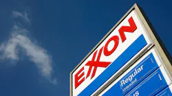 Exxon logo on sign