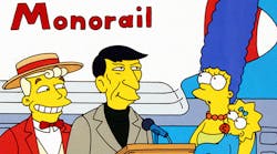 The Simpsons poked fun at monorails way back in 1993, but the idea might not be so crazy in certain corners of the world.