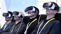 CES 2016 attendees take part in a Samsung VR event What new tech is in store CES 2016 attendees take part in a Samsung VR event What new tech is in store