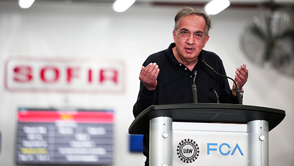 FCA CEO Sergio Marchionne