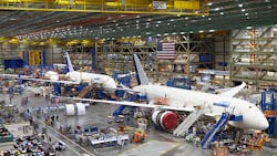 Boeing 787s are built in the companys Washington plant Boeing 787s are built in the companys Washington plant