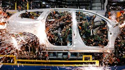 An image from the GM plant in Lansing Michigan An image from the GM plant in Lansing Michigan