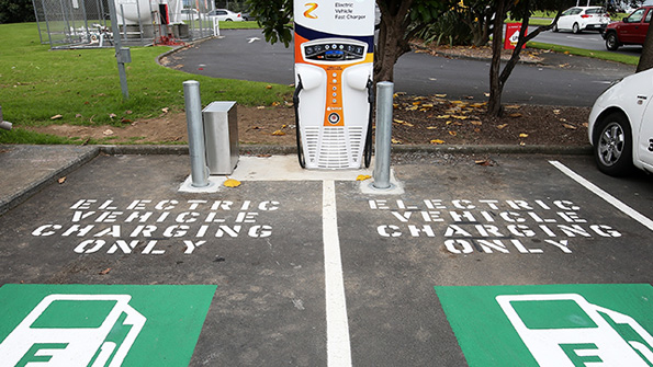Elecrtic vehicle charging stations in New Zealand
