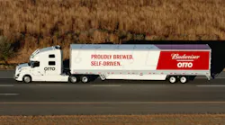 Whorsquos behind the wheel Nobody actually as autonomous vehicle technology pilots an AnheuserBusch truck along a Colorado interstate