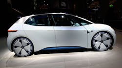 An autonomous Volkswagen concept vehicle.