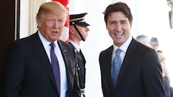 Donald Trump and Justin Trudeau Donald Trump and Justin Trudeau