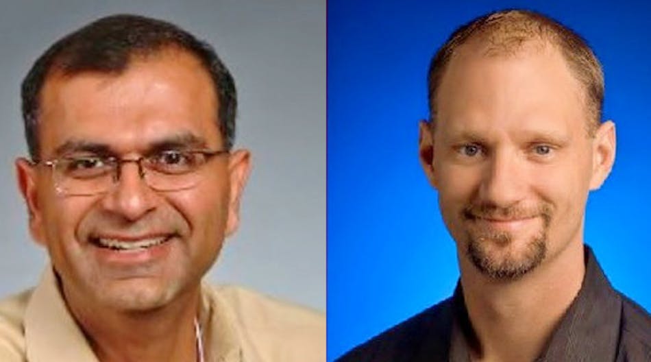 Former and future Tesla Motors CFO Deepak Ahuja, left, will replace current CFO Jason Wheeler, who will leave the company in April to pursue public policy opportunities.