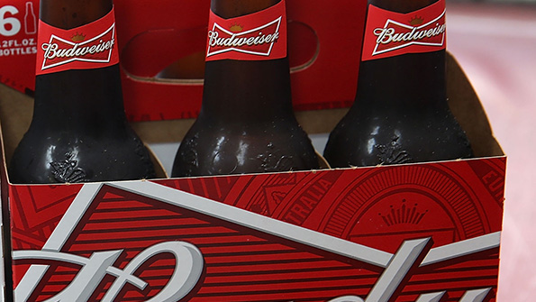 Budweiser bottles of beer