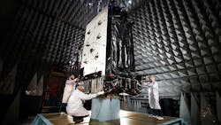 Lockheed Martin GPS III satellite testing Lockheed Martin GPS III satellite testing
