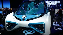 A Toyota fuel cell concept vehicle.