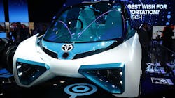 A Toyota fuel cell concept vehicle A Toyota fuel cell concept vehicle