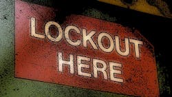 lockout sign lockout sign