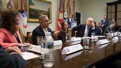 Trump in a recent meeting with opponents of the Affordable Care Act Trump in a recent meeting with opponents of the Affordable Care Act