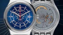A pair of Swatch brand watches