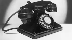 An oldschool rotary telephone