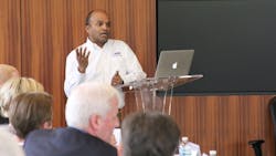 Ford CTO Raj Nair speaking at the Brookings workshop last week Ford CTO Raj Nair speaking at the Brookings workshop last week