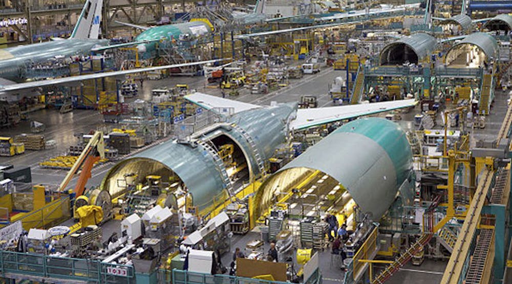 Boeing plant in Everett, Wash.