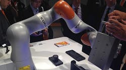KUKA&apos;s Intelligent Industrial Work Assistant, built with Microsoft IoT services, is a lightweight robot designed to show how robots and humans can work safely in close proximity.