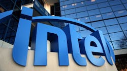 The Intel logo outside the companys headquarters in Santa Clara Calif The Intel logo outside the companys headquarters in Santa Clara Calif