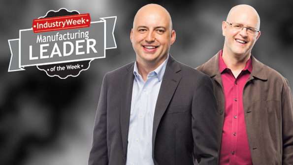 Plex Systems VP of development Jason Prater left and CTO Jerry Foster