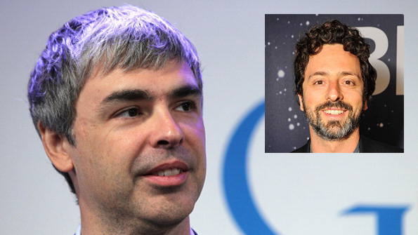 Google founders Larry Page and Sergey Brin