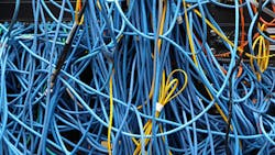 A mess of network cables A mess of network cables