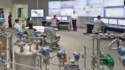 Emersonrsquos Integrated Operations iOps Center in Austin Texas provides customers realworld applications of IIoT technologies and strategies such as remote monitoring machine analytics video collaboration and connected expert analysis Nearly 200 customers visit the iOps Center annually Emersonrsquos Integrated Operations iOps Center in Austin Texas provides customers realworld applications of IIoT technologies and strategies such as remote monitoring machine analytics video collaboration and connected expert analysis Nearly 200 customers visit the iOps Center annually