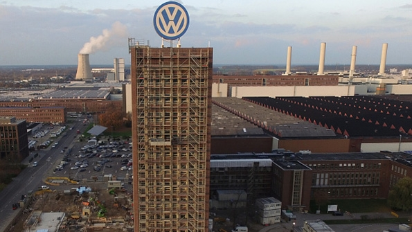 A Volkswagen administrative building in Wolfsburg Germany