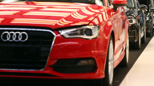 Audi A3s roll off the production line in the company39s Ingolstadt Germany plant Audi will spend about 50 million euros to upgrade software that US regulators believe cheats pollution limits in some diesel cars