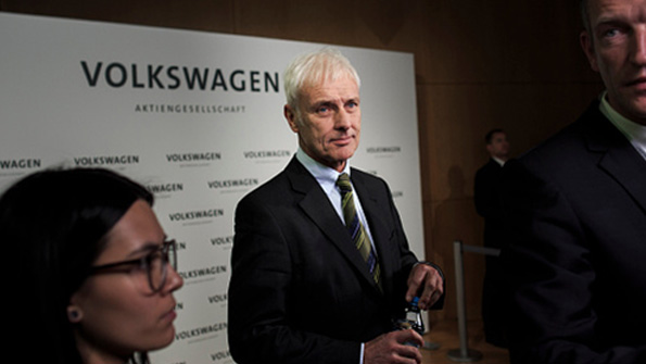 Volkswagen Group CEO Matthia Mueller