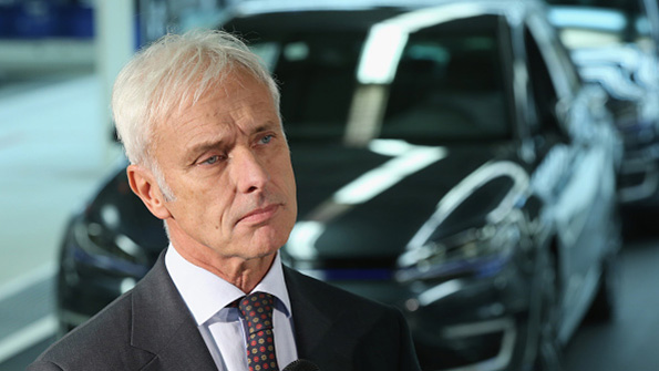 VW Group CEO Matthias Mueller