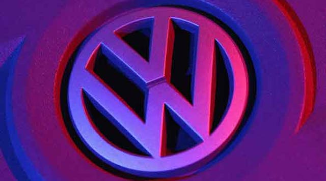Industryweek 13698 Volkswagen Logo Blue Light