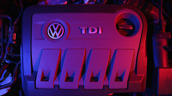 The 20 turbodiesel engine of a 2014 Volkswagen Passat
