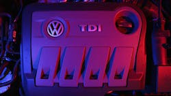 The 20 turbodiesel enginne of a 2014 VW Passat The 20 turbodiesel enginne of a 2014 VW Passat