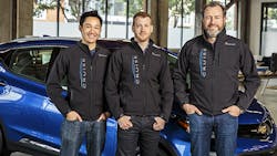 GM President Dan Ammann right with Cruise Automation cofounders Kyle Vogt center and Daniel Kan left GM President Dan Ammann right with Cruise Automation cofounders Kyle Vogt center and Daniel Kan left