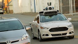 A selfdriving Ford Fusion traverses one of the flatter roads in Pittsburgh A selfdriving Ford Fusion traverses one of the flatter roads in Pittsburgh