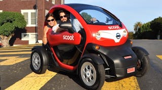 Nissan&apos;s Scoot Quad, now in limited release on the streets of San Francisco.