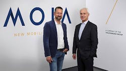 Moia head Ole Harms left and Volkswagen AG CEO Matthias Mueller Moia head Ole Harms left and Volkswagen AG CEO Matthias Mueller
