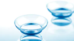 Contact lenses in a stock photograph