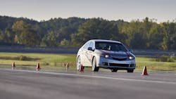 Vehicle testing at the Transportation Research Center at Ohio State University Vehicle testing at the Transportation Research Center at Ohio State University