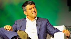 Uber CEO Travis Kalanick fields questions at a 2014 event.