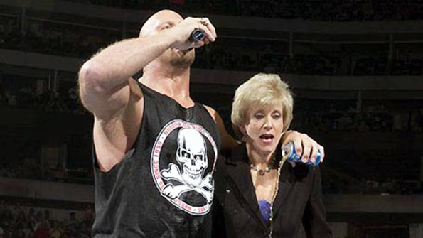 Former WWE CEO Linda McMahon and longtime pro wrestling star Steve Austin