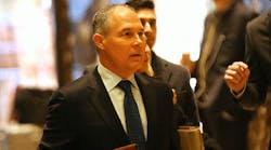 Oklahoma Attorney General Scott Pruitt arrives at Trump Tower on Dec. 7, 2016 in New York City to meet with President-elect Donald Trump. (Photo by Spencer Platt/Getty Images)