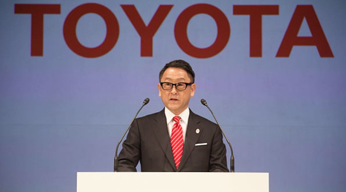 Toyota Motor Corp. President Akio Toyoda