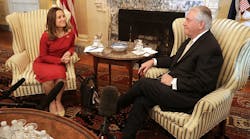 U.S. Secretary of State Rex Tillerson met with Canadian Minister of Foreign Affairs Chrystia Freeland Feb. 8, 2017, in Washington, D.C.