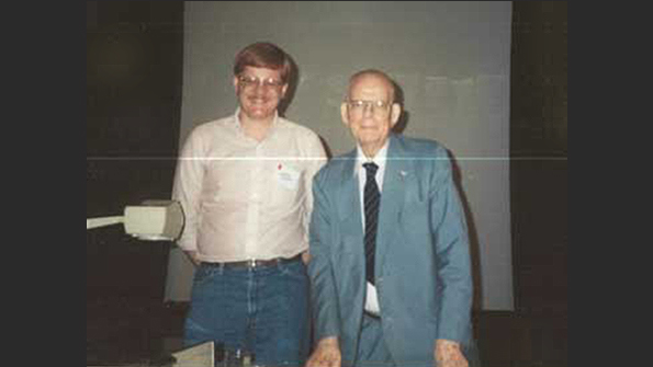 John Dyer left with W Edwards Deming